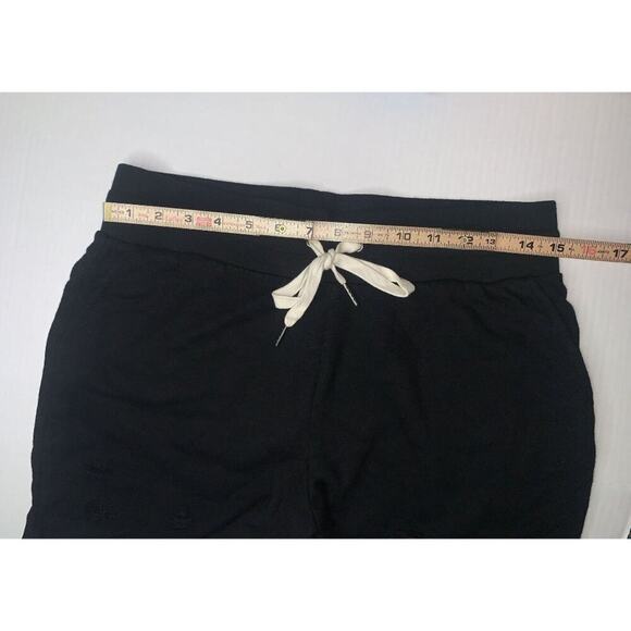 PHILANTHROPY Coco Drawstring Distressed‎ Women's Shorts Black - Size Medium - Picture 5 of 14